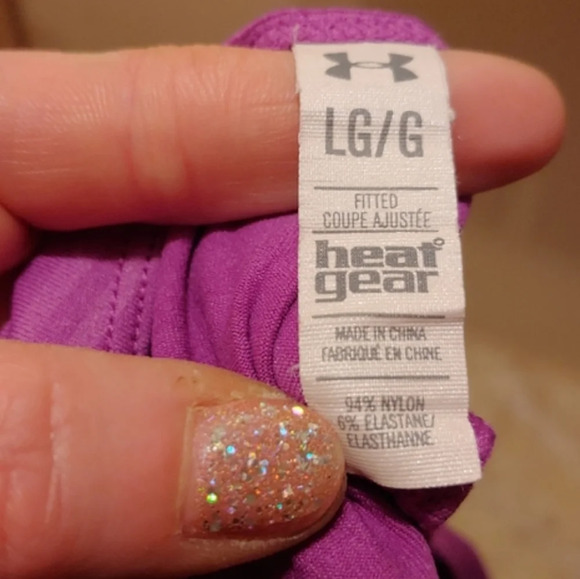 Under Armour Heat Gear Fushia Compression Activewear Tank Top Size Women's Large - Picture 6 of 6